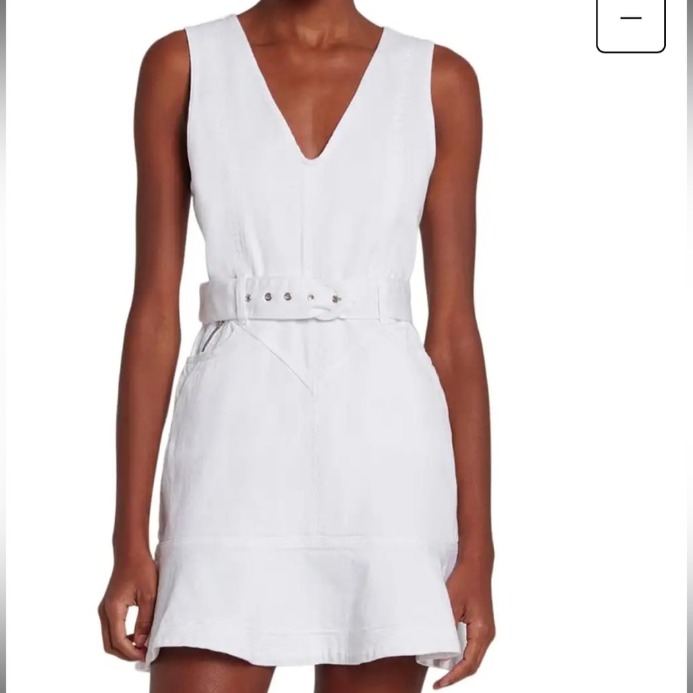 White Denim Dress